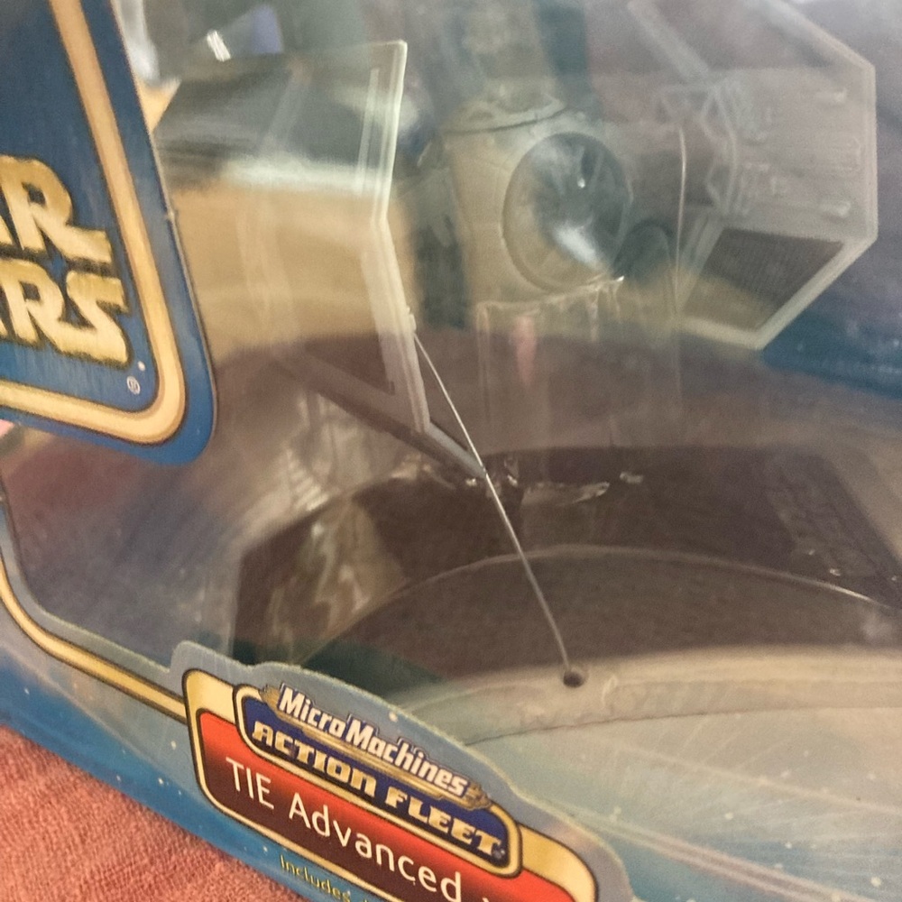 Star Wars TIE Advanced x1 Micro Machines Action Fleet - Blue and Black - Picture 3 of 4